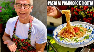 PASTA AL POMODORO RICOTTA e SALSA AL BASILICO  Facile Veloce Buonissimo  Ricetta Chef Max Mariola [upl. by Perloff912]