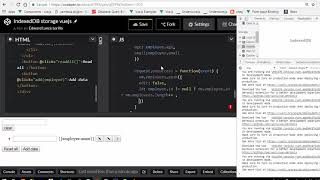 HTML5 crud IndexedDB vuejs [upl. by Ethe24]