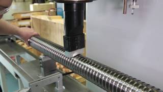 ThreadCraft Inc Ball Screw Straightening Operation [upl. by Lisk261]