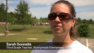 MampT Bank Touchdown for Teachers visit Runnymede Elementary [upl. by Sire]