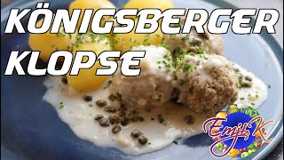 Konigsberger Klopse  German Meatballs in a Lemon Caper Cream sauce  Kravings [upl. by Noizneb771]