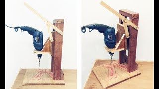 Make A Homemade Drill Press Stand  DIY Homemade Drill Press [upl. by Thurmond]