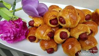 CRESCENT PIGS IN BLANKET RECIPE [upl. by Elata]