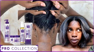 Dark and lovely Pro collection First Impression  Relaxed Hair [upl. by Dulci]