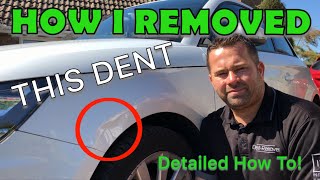 HOW I REMOVED THIS DENT  PDR EXPLAINED HOW TO  By DentRemover [upl. by Rillings]