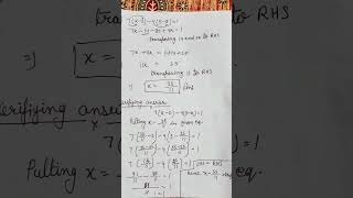 Class 7 Linear equations in one variable exercise 73 [upl. by Nudnarb376]