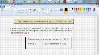 Législation sociale  Congé de maternité et calcul du montant indemnisable [upl. by Llessur182]