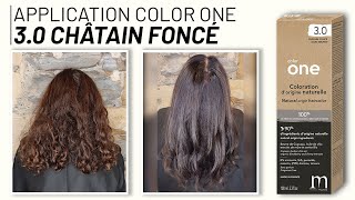 TUTO  Application dun COLOR ONE 30 Châtain Foncé [upl. by Nahseez]