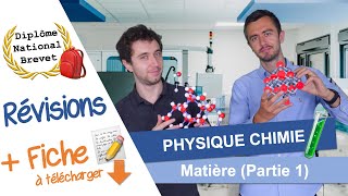 Révisions Brevet  Matière partie 1  📝 Fiche de révision ⬇️ Physique Chimie 🧪 [upl. by Lombard563]