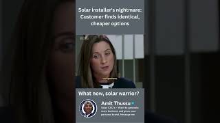 Solar installers nightmare Customer finds identical cheaper options [upl. by Rosmarin545]