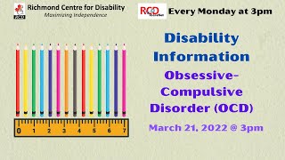 ShareNet 20220321 Disability Information  ObsessiveCompulsive Disorder [upl. by Enened]