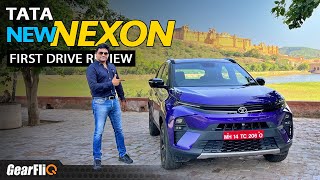 New Tata Nexon  First Drive Review  GearFliQ [upl. by Presley374]