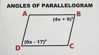 Angles of Parallelogram Properties of Parallelogram [upl. by Ahsatam563]