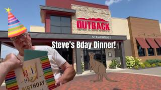 OUTBACK STEAKHOUSE REVIEW  Steves Birthday Outing [upl. by Vins]