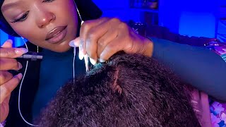 ASMR Hair Play  Scalp Massage Hair Brushing Lice Check Personal Attention TikTok Live Replay [upl. by Onileba]