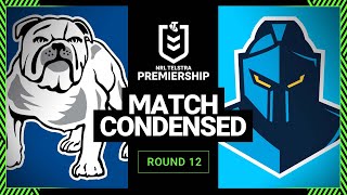 NRL 2023  CanterburyBankstown Bulldogs v Gold Coast Titans  Condensed Match Round 12 [upl. by Rocca]