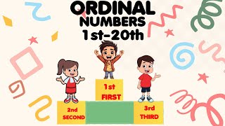 Ordinal numbers  Ordinal numbers 1 to 20  Ordinal numbers spelling  Ordinal numbers in English [upl. by Berlauda]