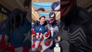 Competition💥 Spiderman😱 Venom captain America and Spiderman winner avengers marvel shorts [upl. by Kepner891]