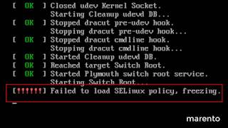 Failed to load selinux policy Freezing  CentOS  Redhat  RHEL [upl. by Cloe824]