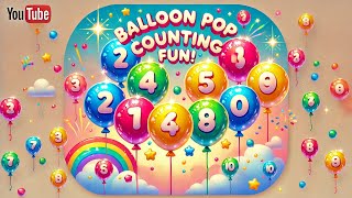 quotBalloon Pop Adventure Learn Numbers with Fun Soundsquothappyhub5533 [upl. by Alexandrina]