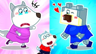 Blue Pregnant VS Pink Pregnant  No Stranger Fake Pregnant 🐺 Cartoons for Kids [upl. by Crandell780]