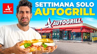 MANGIO PER UNA SETTIMANA SOLO CIBO IN AUTOGRILL [upl. by Germin658]