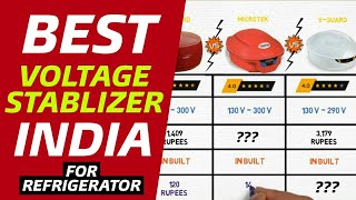 Best Voltage Stabilizer For Refrigerator In India 2024 Stabilizers For Fridge  VGuard Vs Microtek [upl. by Forta846]