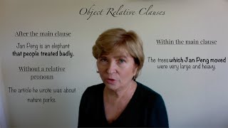 Object Relative Clauses [upl. by Buke653]