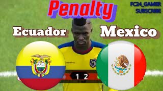 Penalty  Ecuador VS Mexico  COPA AMERICA 2024 Efootball  FIFA  FC24  PES  of Gameplay [upl. by Euqinim268]