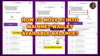 How to Move Pi into the Mainnet Wallet Available Balance StepbyStep Guide [upl. by Steffi]