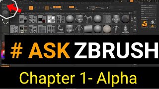 Zbrush Tutorial Chapter1 Alpha In Detail Basic To Advance [upl. by Seedman]