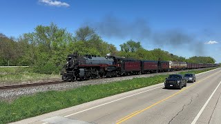 The Empress CP 2816 Steam Train Highball Midland Siding On The Final Spike Steam Tour 5524 [upl. by Olds]