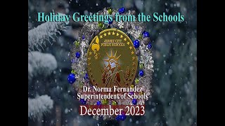 2023 Holiday Spirit Greetings Jersey City Public Schools V2 [upl. by Heeley]