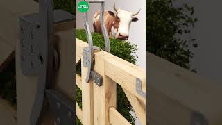 Sliding gate field latch latch gate cattle farm [upl. by Samuela]