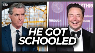 Gavin Newsom Humiliated as Elon Musk Responds to His Threat [upl. by Nannahs]