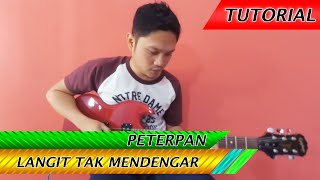 Peterpan Langit Tak Mendengar  Belajar Gitar Melodi [upl. by Calandra801]