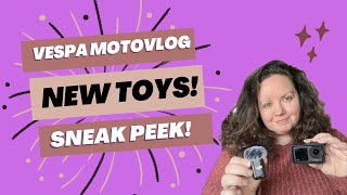 New DJI Motovlog Products Sneak Peek  Vespa Motovlog [upl. by Enwad113]