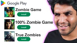 Playing the worst Zombie Games on Play Store [upl. by Kipp342]