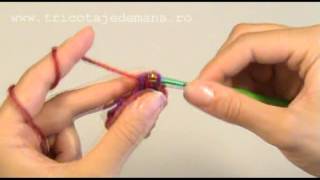 tutorial floare crosetata [upl. by Ycnej]