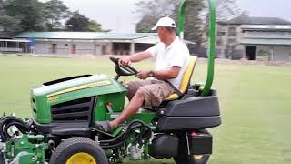 John Deere 2653B in action at Manila Nomads Sports Club [upl. by Joelynn]