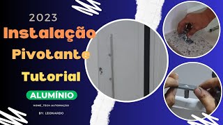 🛠🚪como instalar uma porta pivotante [upl. by Eisso]