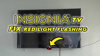 Insignia TV  How to Fix Red Light Flashing [upl. by Aihseym100]