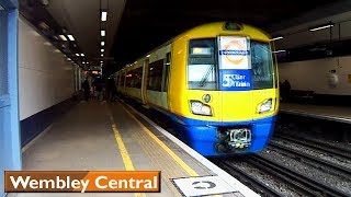 Wembley Central  Bakerloo  Watford DC lines  London Underground amp Overground [upl. by Gustaf]