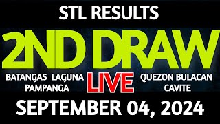 Stl Result Today 2nd draw September 04 2024 STL Batangas Live [upl. by Anitnelav329]