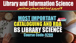 Cataloguing amp RDABS Library sciencecourse code 9209LIS Urdu [upl. by Monreal]