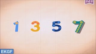 Learn Number Seven 7 in English amp Counting Math by Endless Alphabet Kids Educational Video [upl. by Salakcin]