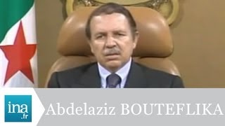 Abdelaziz Bouteflika quotjai besoin du soutien populaire pour avancerquot  Archive INA [upl. by Adnilam]