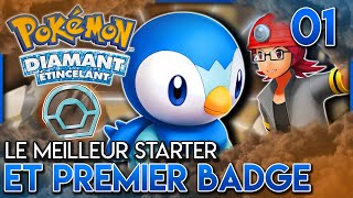 LE MEILLEUR DES STARTERS ET LE PREMIER BADGE  Lets Play Pokemon Diamant Etincelant  01 [upl. by Cicenia]