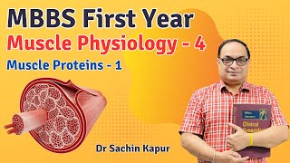 MBBS First Year  Muscle Physiology  Muscle Proteins  1  Dr Sachin Kapur  AIIMS [upl. by Artemahs830]