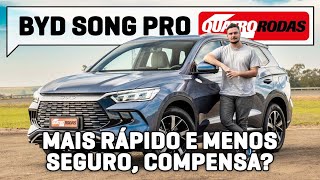 BYD Song Pro faz 157 kml e é mais barato que Corolla Cross mas é menos seguro [upl. by Batsheva629]